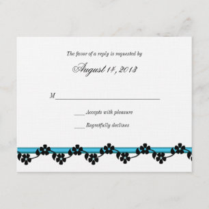 Ribbon and Flowers Response Kaart