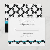 Ribbon and Flowers Response Kaart (Voorkant / Achterkant)