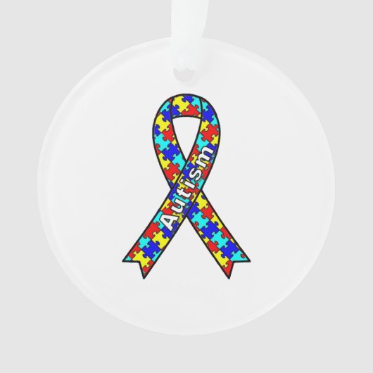 Ribbon Autisme Ornament (voorkant)
