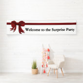 Ribbon Border red + je rug. en ideeën Spandoek (Insitu)