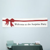 Ribbon Border red + je rug. en ideeën Spandoek (Beurs)