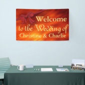 Ribbon Border red + je rug. en ideeën Spandoek (Beurs)