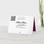 Ribbon Bordered Butterfly - elke gelegenheid aanpa Kaart (Achterkant)