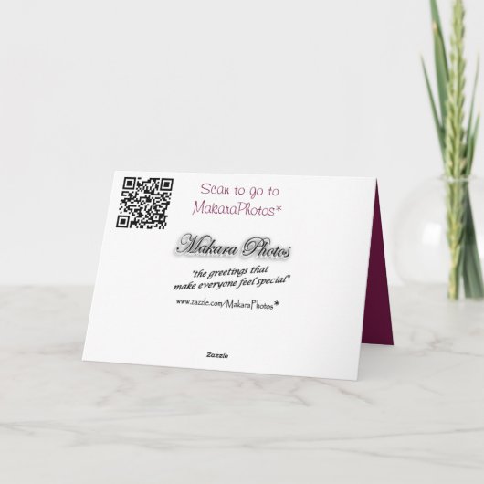 Ribbon Bordered Butterfly - elke gelegenheid aanpa Kaart (Achterkant)