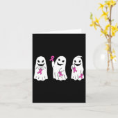 Ribbon Borstkanker Bewustzijn Spook Vrouwen Kinder Kaart (Gele Bloem)