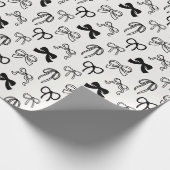 Ribbon Bow Pattern Christmas Cadeaupapier (Hoek)