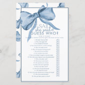 Ribbon Bow Vrijgezellenfeest Game (Voorkant / Achterkant)