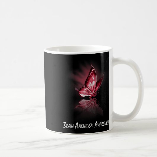 Ribbon brain-aneurysma awareness koffiemok (Rechts)
