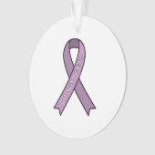 Ribbon Cancer Ornament veroorzaken (voorkant)