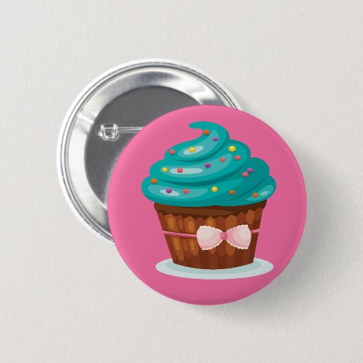 Ribbon Cupcake Button Badge (Voorkant /achterkant)