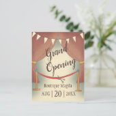 Ribbon cut Grand Opening Invitation briefkaart (Staand voorkant)
