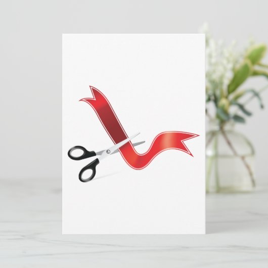Ribbon Cutting Kaart (Staand voorkant)