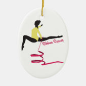 Ribbon Dancer Keramisch Ornament (Voorkant)