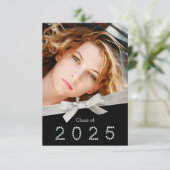 Ribbon Diamond Klasse van 2025 Afstuderen Kaart (Staand voorkant)