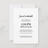 Ribbon Diamond Klasse van 2025 Afstuderen Kaart (Achterkant)