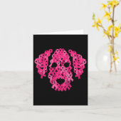 Ribbon Dog Inspirerend Borstkanker Awareness G Kaart (Gele Bloem)
