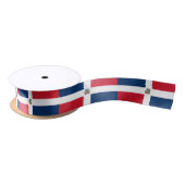 Ribbon (Dominicaanse vlag) Satijnen Lint (Spoel)