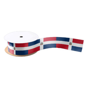 Ribbon (Dominicaanse vlag) Satijnen Lint