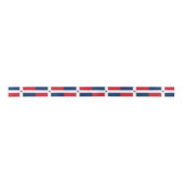 Ribbon (Dominicaanse vlag) Satijnen Lint (Voorkant)