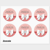 Ribbon en Bow Polka Dots Wedding Stickers (Vel)