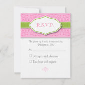 Ribbon en Seal Wedding Response Kaart (Voorkant)