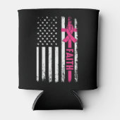 Ribbon Faith Breast Cancer Awareness Blikjeskoeler (Voorkant)