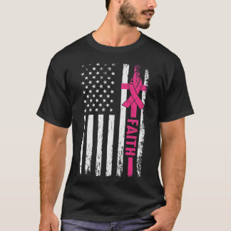 Ribbon Faith Breast Cancer Awareness T-shirt