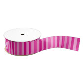 Ribbon, gestreept, geslepen Roze strepen Grosgrain Lint (Spoel)
