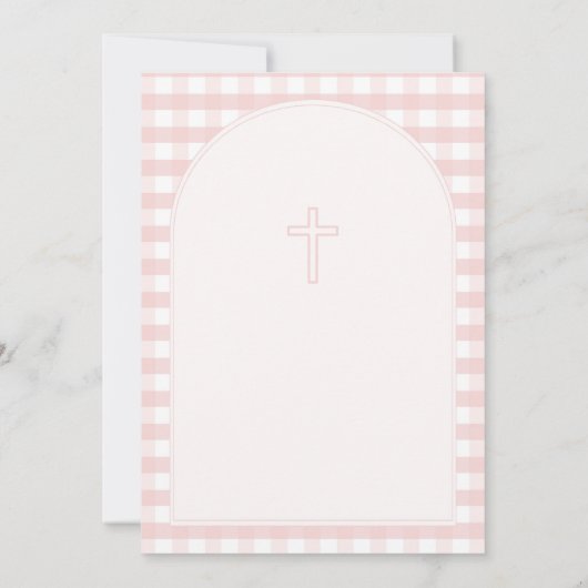 Ribbon Girl Doop Pink Bow Pearl Ketting Kaart (Achterkant)