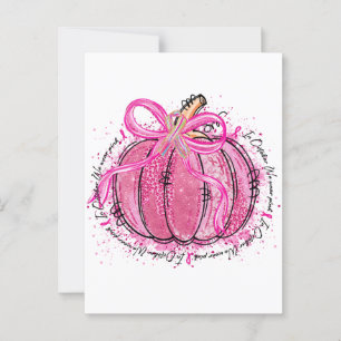 Ribbon Glitter in oktober We Draag Roze Briefkaart