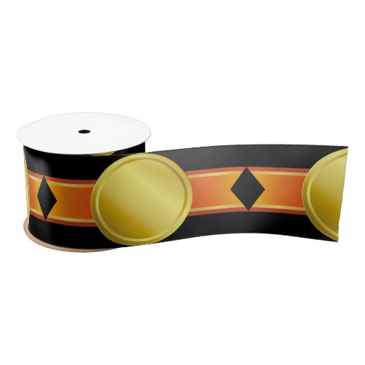 RIBBON Gold III + uw achterzijde. en tekst Satijnen Lint (Spoel)