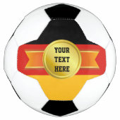 RIBBON Gold III + uw achterzijde. en tekst Voetbal (Voorkant)