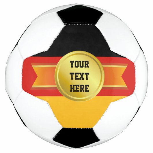 RIBBON Gold III + uw achterzijde. en tekst Voetbal (Voorkant)