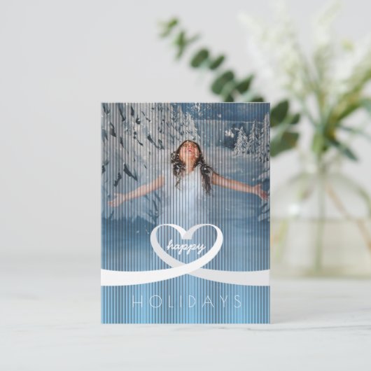 Ribbon Heart Briefkaart (Staand voorkant)