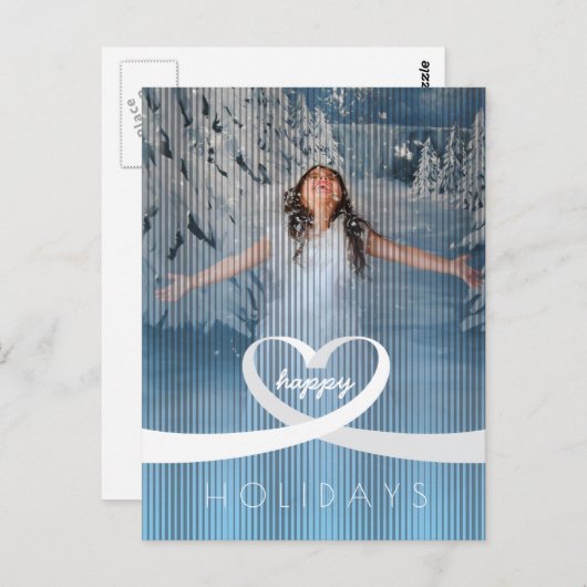 Ribbon Heart Briefkaart (Voorkant / Achterkant)