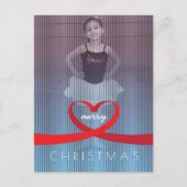 Ribbon Heart Feestdagenkaart (Voorkant)