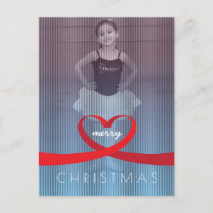 Ribbon Heart Feestdagenkaart