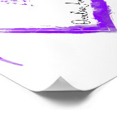 Ribbon Heart Overdose Awareness 1  Poster (Hoek)