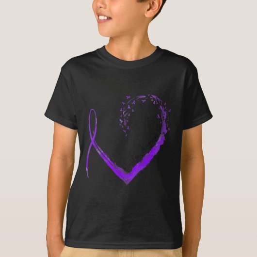 Ribbon Heart Overdose Awareness 1 T-shirt (Voorkant)