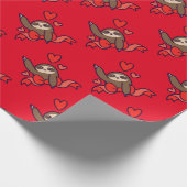 Ribbon Heart-sleuf Cadeaupapier (Hoek)