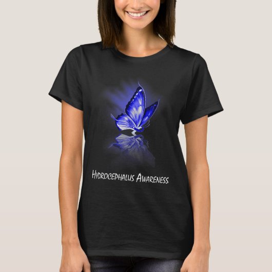 Ribbon hydrocefalus bewustzijn t-shirt (Voorkant)