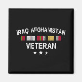 Ribbon IraIrak: Veteran Pride Service Magneet (Voorkant)