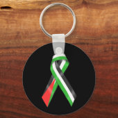 Ribbon Keyring onder Palestijnse vlag Sleutelhanger (Voorkant)