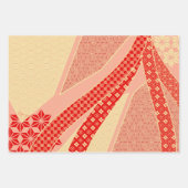 Ribbon Kimono Mix Pattern Inpakpapier Vel (Voorkant 3)