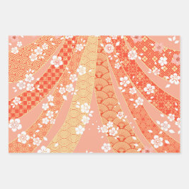  Ribbon Kimono Mix Pattern Inpakpapier Vel