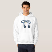 Ribbon Knot Mannen Hoodie (Voorkant volledig)