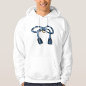 Ribbon Knot Mannen Hoodie (Voorkant)