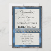 Ribbon & Lace Gettin' Hitched - Blauw (Voorkant)
