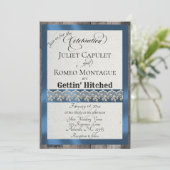 Ribbon & Lace Gettin' Hitched - Blauw (Staand voorkant)