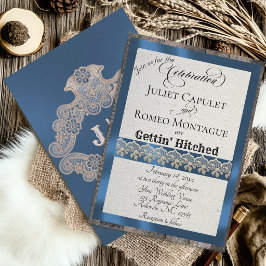 Ribbon & Lace Gettin' Hitched - Blauw
